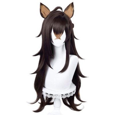 Genshin Impact Dehya Cosplay Wigs With Props