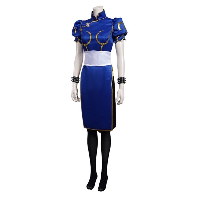 Street Fighter 6 Chun-Li Blue Cosplay Costumes
