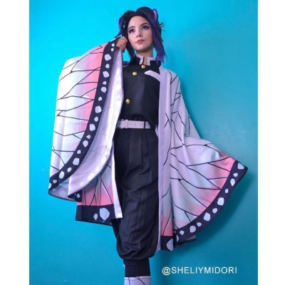 Demon Slayer Kimetsu no Yaiba Shinobu Kocho Cosplay Costume