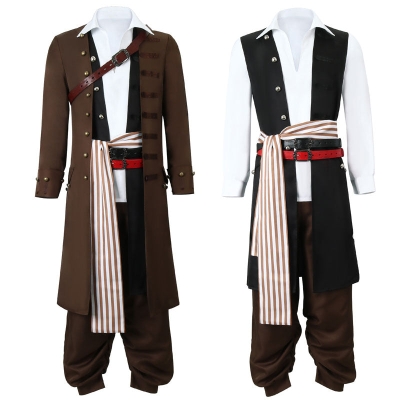 Pirates of the Caribbean Jack Sparrow Cosplay Costumes