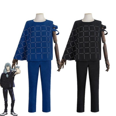Jujutsu Kaisen Mahito Black Blue Outfits Cosplay Costume