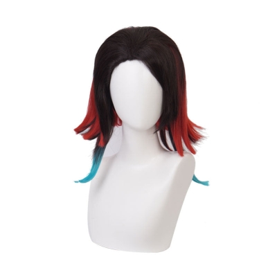 Demon Slayer Kimetsu no Yaiba Mugen Ressha-hen Tanjirou Enmu Cosplay Wigs