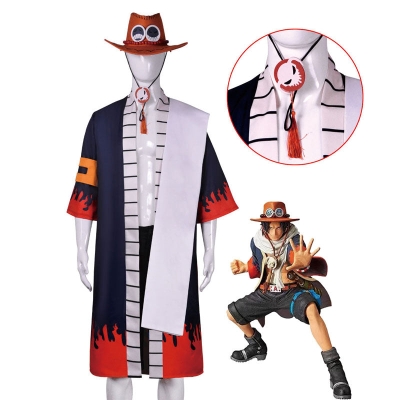 One Piece Portgas D. Ace Halloween Cosplay Costume
