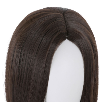 Resident Evil Village Cassandra Dimitrescu Dark Brown Long Cosplay Wigs