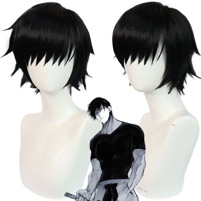 Jujutsu Kaisen Toji Fushiguro Black Cosplay Wigs