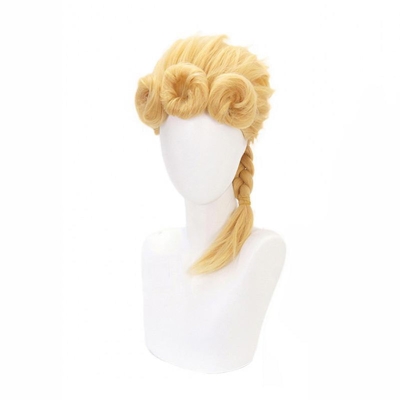 JoJo's Bizarre Adventure Golden Wind Giorno Giovanna Long Blond Cosplay Wigs