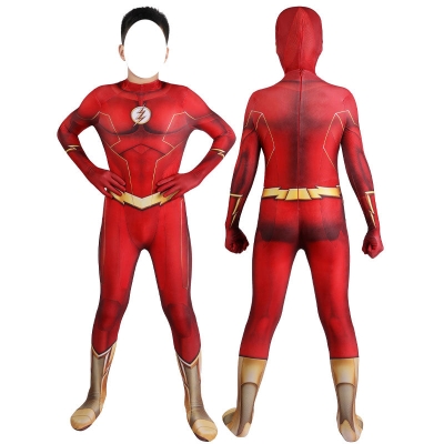 The Flash season 8 Barry Allen Kids Jumpsuit Cosplay Costumes