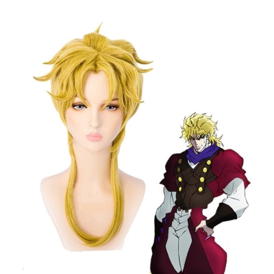 JoJo's Bizarre Adventure Dio Brando Long Blond Cosplay Wigs