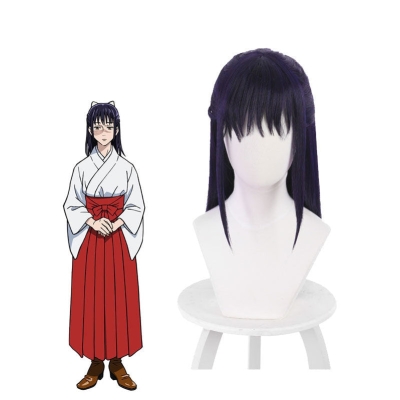 Jujutsu Kaisen Iori Utahime Dark Purple Cosplay Wigs