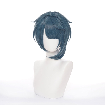 Genshin Impact Xingqiu Navy Blue Cosplay Wigs