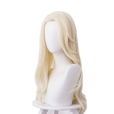 Movie Frozen 2 Elsa Snow Queen Light Golden Cosplay Wigs