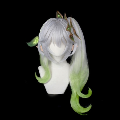 Genshin Impact Dendro Archon Kusanali Nahida Cosplay Wigs With Ear Props