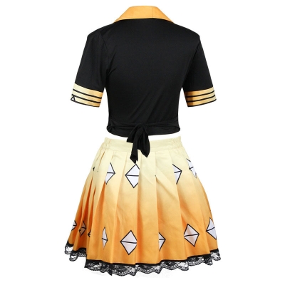 Demon Slayer Kimetsu no Yaiba Zenitsu Agatsuma Cosplay Costumes