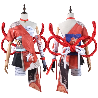 Genshin Impact Naganohara Yoimiya Cosplay Costumes