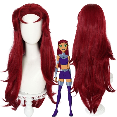 New Teen Titans Go Starfire Cosplay Wig