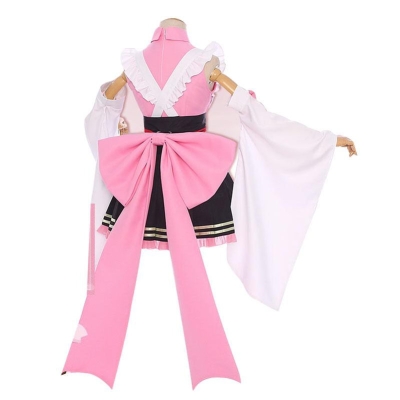 Demon Slayer Kimetsu no Yaiba Kanroji Mitsuri Maid Outfit Cosplay Costumes