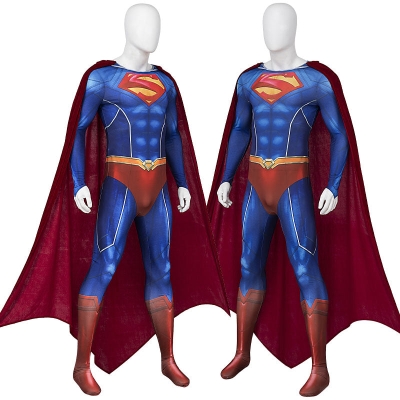 Suicide Squad: Kill the Justice League Superman Jumpsuit Cosplay Costumes