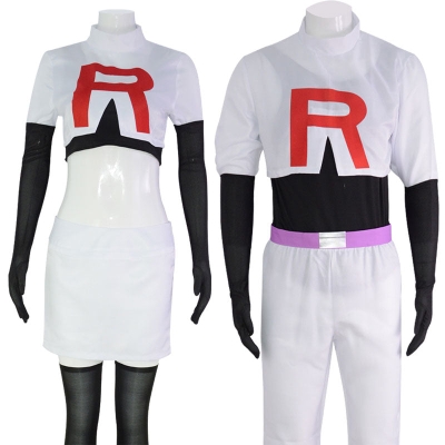 Pokemon and Digimon Jessie James Uniform Cosplay Costumes