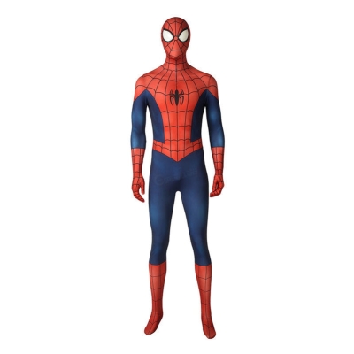 Ultimate Spider-Man Season1 Peter Parker Spiderman Elastic Force Jumpsuit Cosplay Costume