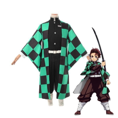 Demon Slayer Kimetsu no Yaiba Tanjiro Kamado Cosplay Costumes