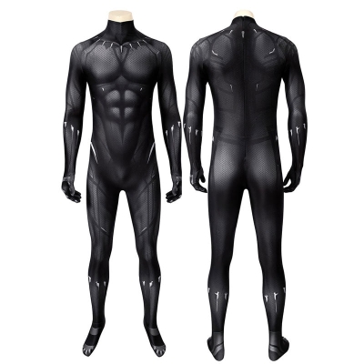 Black Panther T'Challa Full Set Jumpsuit Cosplay Costumes