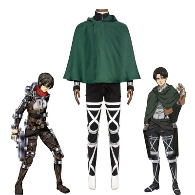 Attack on Titan: The Final Season 4 Levi Ackerman Uniform Set Cosplay Costumes
