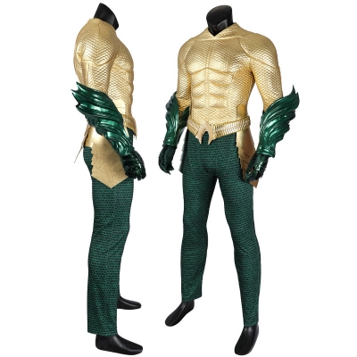 Aquaman 2 Arthur Curry Gold Cosplay Costumes