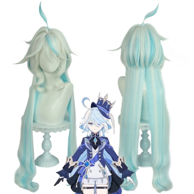 Genshin Impact Focalors Cosplay Wig