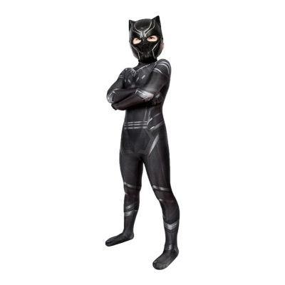 Black Panther Children Jumpsuit Cosplay Costume
