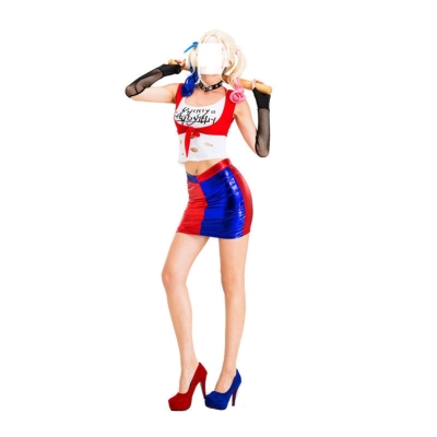 Suicide Squad Harley Quinn T shirt Cosplay Costumes