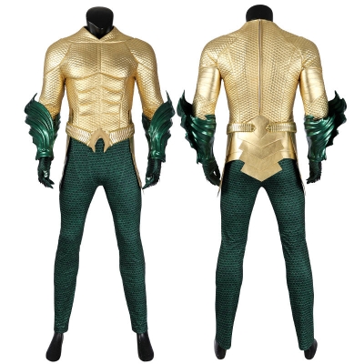 Aquaman 2 Arthur Curry Gold Cosplay Costumes
