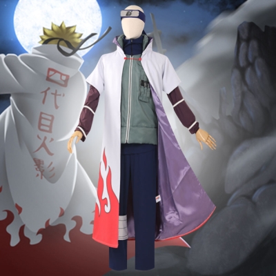 Yondaime 4th Hokage Minato Namikaze from Naruto Halloween Cosplay Costume