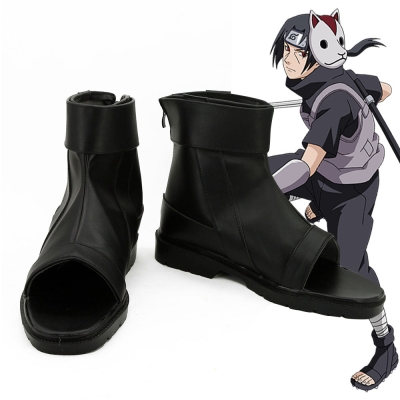 Anbu's Itachi Uchiha Halloween Black Cosplay Shoes