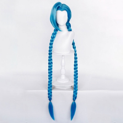 League of Legends LOL Arcane Jinx Halloween Blue Cosplay Wig