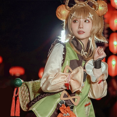 Yaoyao from Genshin Impact Halloween Cosplay Costume