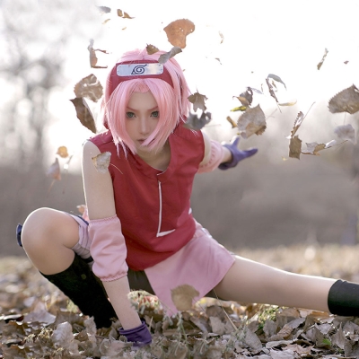Sakura Haruno from Naruto Halloween Cosplay Costume