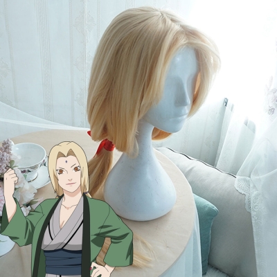 Tsunade from Naruto Halloween Golden Cosplay Wig