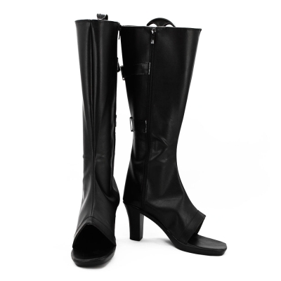 Sakura Haruno from Naruto Halloween Black Shoes Cosplay Boots - B Edition