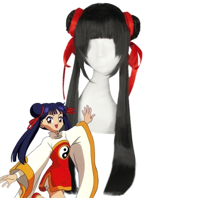 Cardcaptor Sakura Meiling Li Black Cosplay Wig
