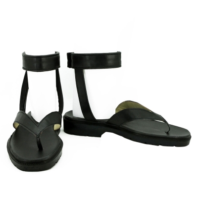Tobirama Senju Madara Uchiha from Naruto Halloween Black Black Cosplay Shoes