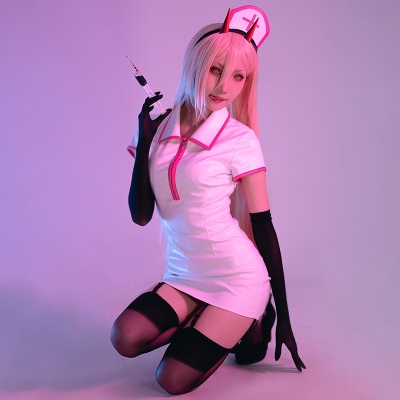 Chainsaw Man Power Makima Nurse Cosplay Costume