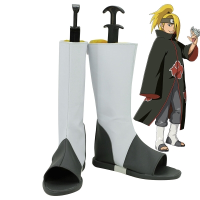 Akatsuki Deidara Halloween White Shoes Cosplay Boots
