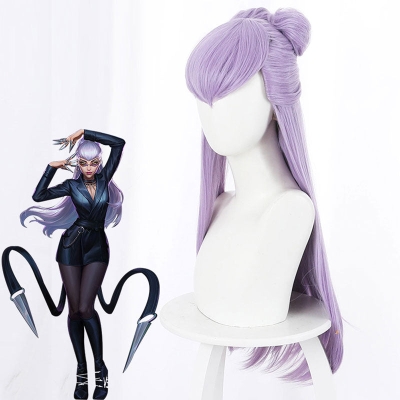 League Of Legends LOL 2020 KDA K/DA Evelynn Purple Cosplay Wig