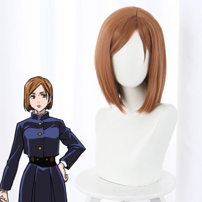 Jujutsu Kaisen Sorcery Fight Nobara Kugisaki Brown Cosplay Wig