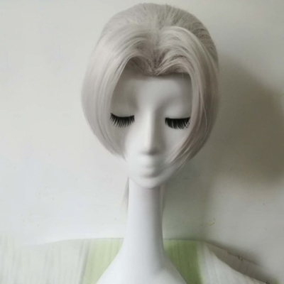Kabuto Yakushi from Naruto Halloween Silver Cosplay Wig