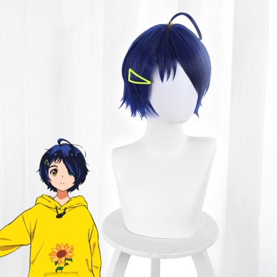 Wonder Egg Priority Ai Ohto Blue Cosplay Wig