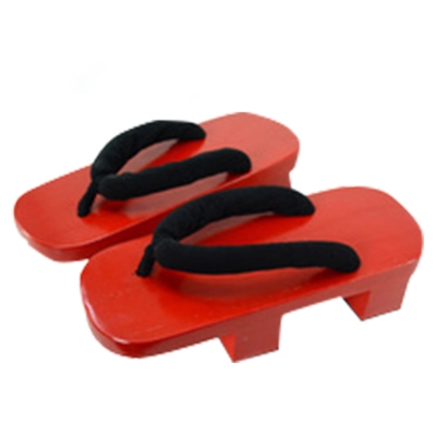 Shippuuden Jiraiya from Naruto Halloween Red Cosplay Shoes