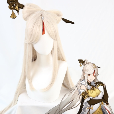 Genshin Impact Ningguang Golden Cosplay Wig