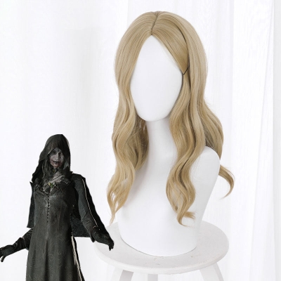 Resident Evil 8 Village Vampire Daughters Bela Daniela Cassandra Dimitrescu Golden Cosplay Wig