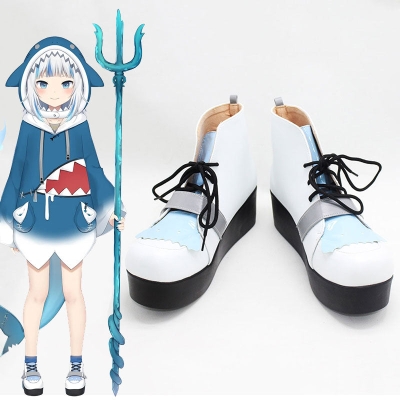 Holdlive Virtual YouTuber Gawr Gura White Cosplay Shoes